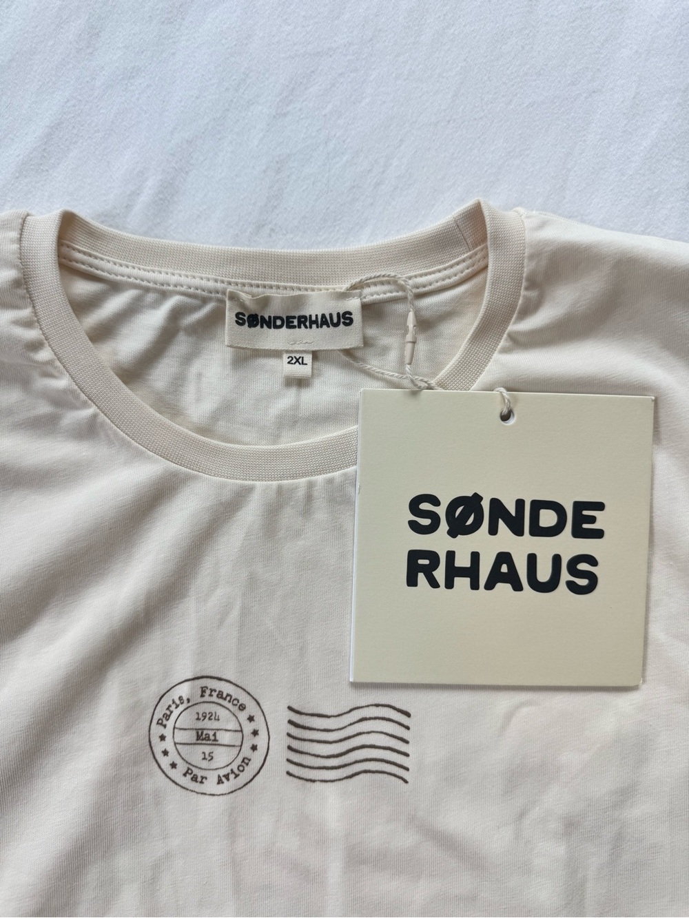 Sonderhaus Maeve T-Shirt - Cream - 2XL